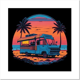 sunset traveling Posters and Art